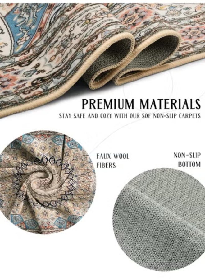 LEFAFA Area Rug - Living Room Area Carpet, Washable Bedroom Carpet, 160 * 230cm Coffee Table Sofa Floor Mat Anti Slip Carpet Suitable For Classrooms, Offices, Dining Rooms, And Households. - Image 2